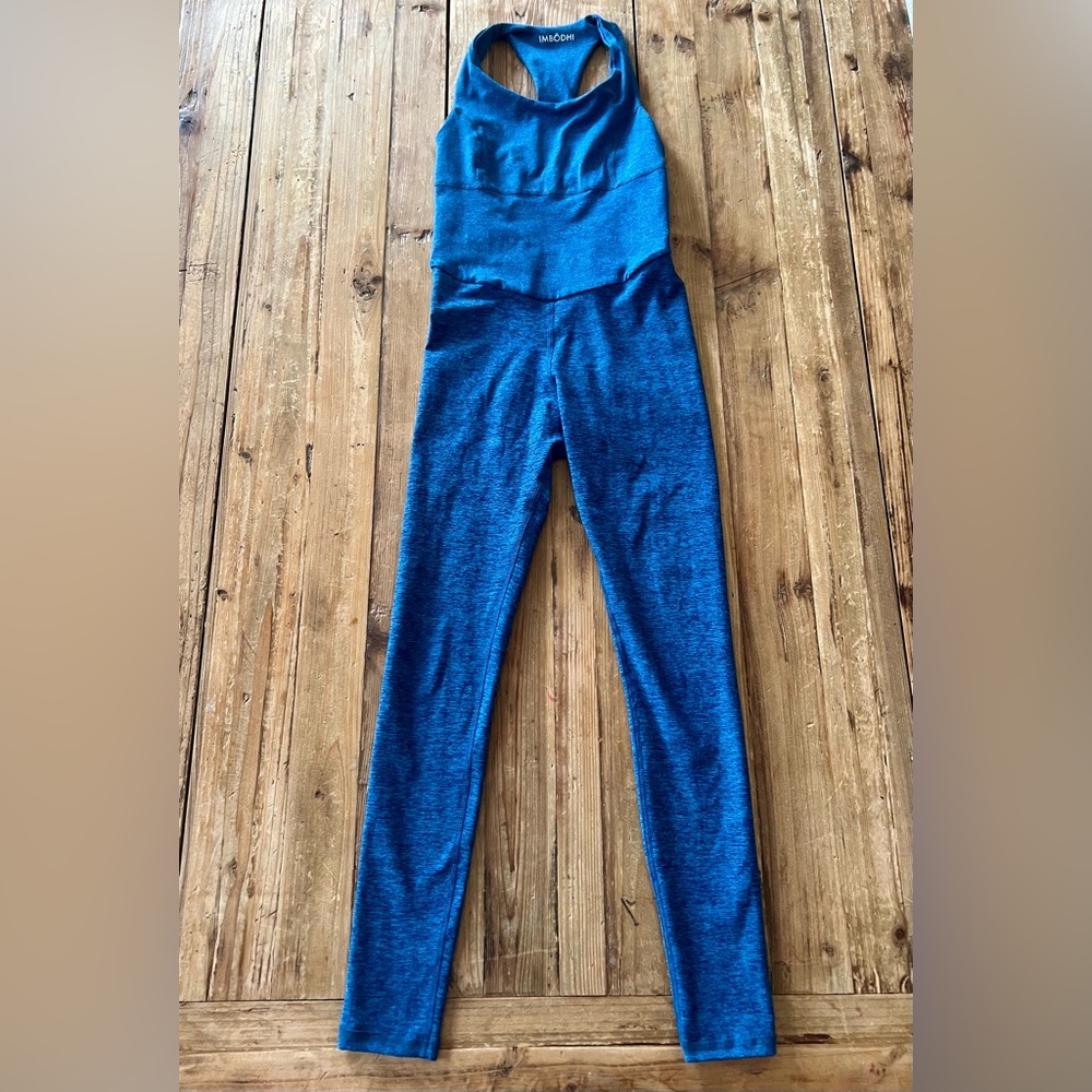 Blue yoga jumpsuit